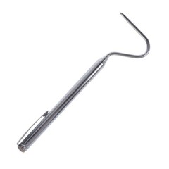Stainless Steel Snake Hook Retractable Professional Reptile Herp Tool 68cm