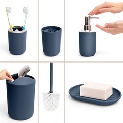 Moss & Stone 6 pcs Bathroom Accessories Set, Bathroom Decor Sets Includes Soa…