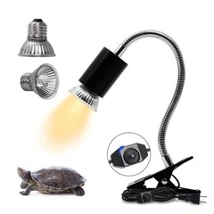 Reptile Heating Lamp Reptile UVB UVA Bulb Turtle basking Light with 25w 50w B…
