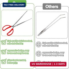Snake Feeding Tongs,15 Inch Reptile Feeding Tongs,Extra Long Large Tweezers for