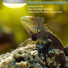 2-Pack 100W Reptile Heat Lamp 100W Amphibians Basking Light Bulb UVA Heat Lamp