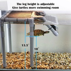 Large Turtle Basking Platform for Aquatic Turtles, Sturdy Standing Turtle Doc…
