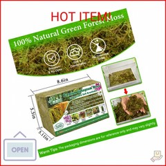 Halatool 2.2LB Premium Sphagnum Moss for Plants, 50QT Green Moss for Plants Indo
