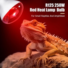 2 PCS 250W Infrared Heat Lamp Red Light Bulb R125 Chicken Coop Reptile Pet