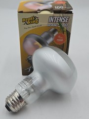 ReptiKing Intense Basking Bulb 100W Reptile Heat Lamp Frosted Bulb Open Box New