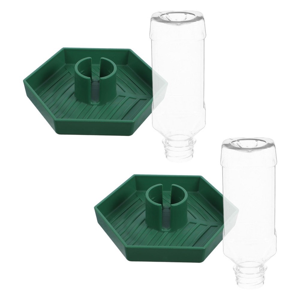 2Pcs Small Reusable Plastic Water Dishes for Lizards Snakes Indoor Use