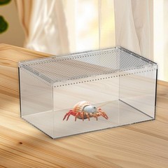 Reptile Feeding Box Reptile Terrarium Breathable Professional Transparent