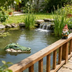 Realistic Floating Alligator Head Decoy for Ponds & Pools – Premium Quality Croc