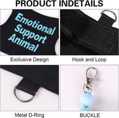 Bearded Dragon Harness and Leash Set Adjustable Reptile Lizard Medium, Blue