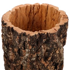 Natural Cork Bark Round Reptile Hideout-Hollow Tree Trunk Climbing Hide-Woode…