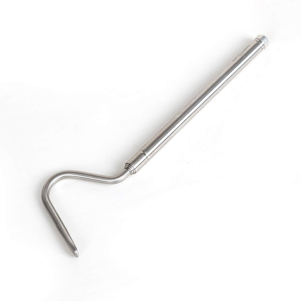 Portable Mini Collapsible Stainless Steel Snake Hook, Retractable Handling Tool