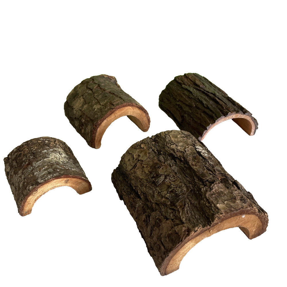 Reptile bundle LOT 3 Natural Wood Log Hides driftwood & 1 Resin wood snake decor
