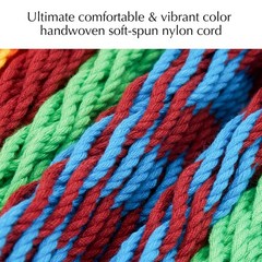 PNAEUT Handwoven Mayan Hammocks for Outside, Handwoven Thick Soft Rope Double…