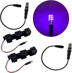 2 Kits Blacklight LED Special Effects Lights for 4 Piece Set,