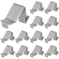 12Pcs Metal Shelf Clip Plated Silver Cabinet Shelf Supports Strong Easy Install