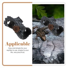 Resin Reptiles Hollow Tree Trunk Terrarium Desert Decor Cave for