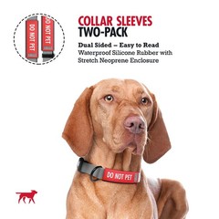 2-Pack Waterproof Collar Sleeves | Fits Any 1 Inch Wide Dog Collar | Dual Sid…