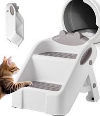 Cat Ramp for Litter , 2025 New Cute Litter Step with Non-Slip Feet, Easy to C…