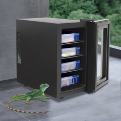 Black LED Reptile Incubator 110V-60Hz 23L Constant Temperature Humidity Hatcher