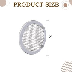 2”Circular Screen Vent Cover, for Display Cases, Spice Racks, Reptile Cages …