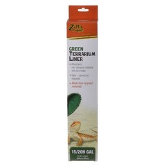 Reptile, Zilla Green Terrarium Liner (15/20H Gallon Tanks – (11.75″L x 23.5″W))