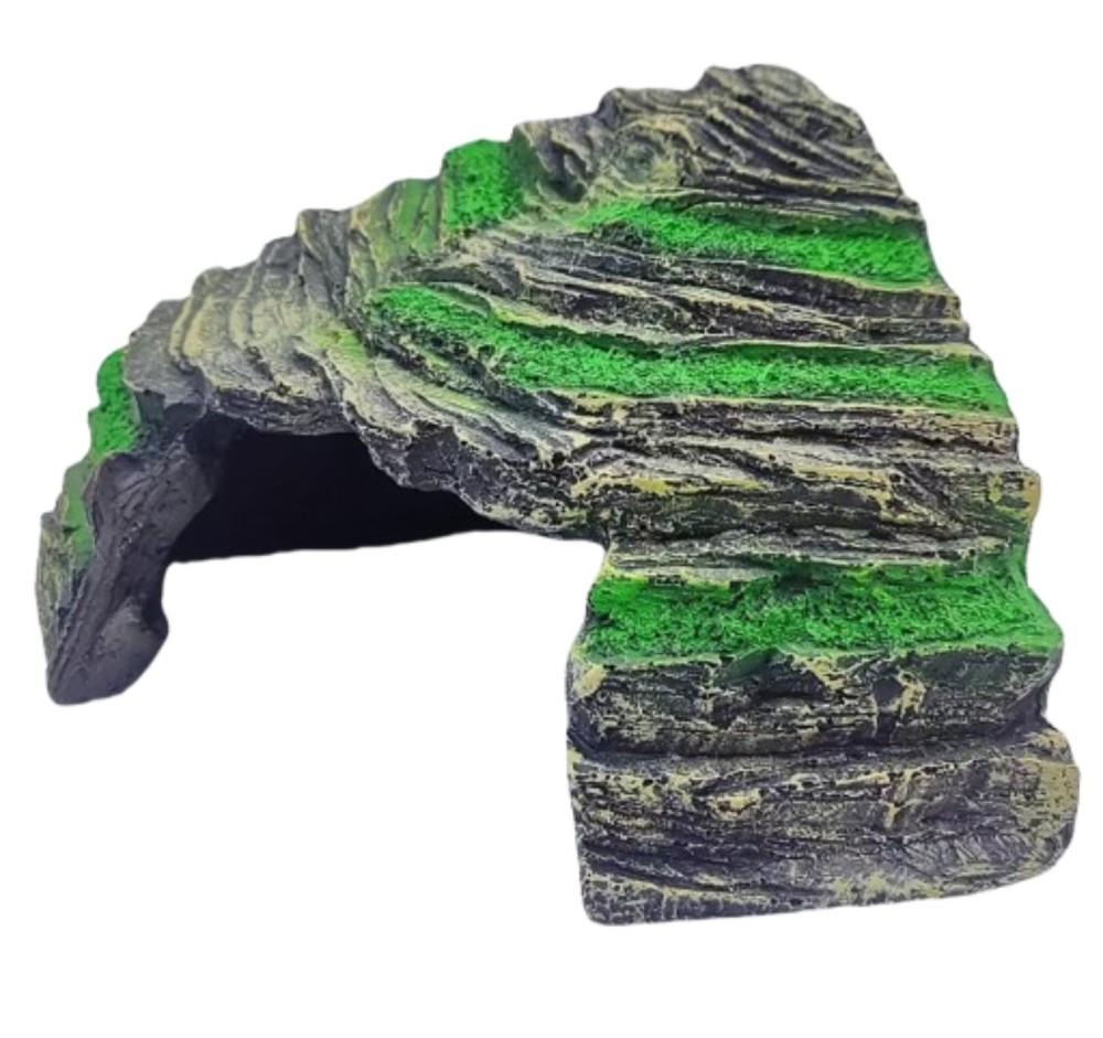 Reptile Hide, Reptile Basking Platform and Aquarium Cave for Lizards, Geckos,…