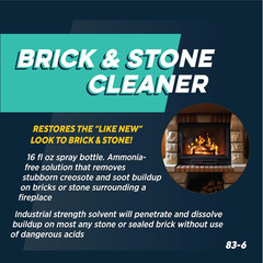 Rutland Brick and Stone Cleaner for Fireplace, Fire Brick, Terracotta, Marble &