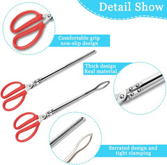 2pcs Snake Feeding Tongs, 15 inch Snake Hook Snake Grabber Tool Snake Stick Rept