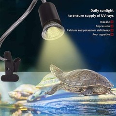 Reptile Lamp Pet Heat Lamp Bulb Turtle Basking Light Bulbs 75W UVA+UVB 3.0