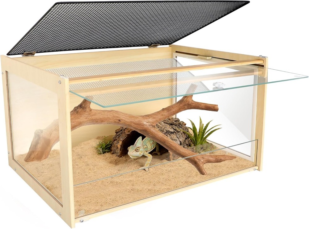 Reptile Terrarium Enclosure 30Gallon Bearded Dragon Tank, 24*16*16inch