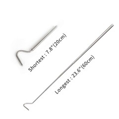 Portable Mini Snake Hook Collapsible Stainless Steel Tongs Retractable Tool