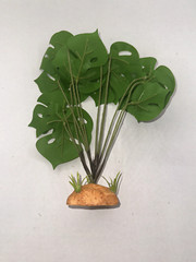 Fake Monstera Plant fake reptile plant for terrarium and tank decor realistic