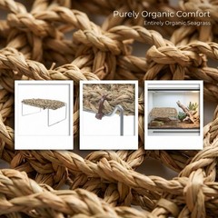 Bearded Dragon Recliner Climbing Habitat Decor Bed for Reptile Basking