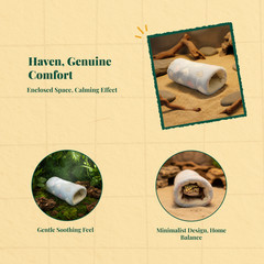 Plush Hideout Tunnel, Gecko Bedding, Snug Shelter