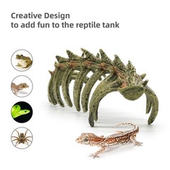relaqcc Aquarium Skull Animal Skeletons, Reptile Tank Accessories, Fish Tank …