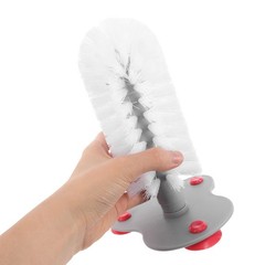 3Pcs White Turtle Shell Cleaning Brush Set with Suction Cups for Turtle Tanks