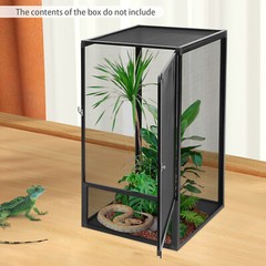 Micro Habitat Terrarium Enclosure Reptile Pet Feeding Net Box 17.7*17.7*31.5in