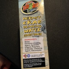 HERMIT CRAB DRINK WATER CONDITIONER PART 1 2.25oz NEW