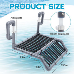 Chunful Adjustable Extra Large Turtle Basking Platform, 18-19″ Wider Hanging Doc