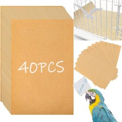 40PCS Gravel Liner Paper for Bird Cage,11×17 In Bird cage Liner Paper-Gravel …