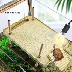 Large Turtle Floating Basking Platform with Feeding Area, Turtle Floating Docks