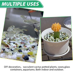 Succulent Rocks for Plants Tiny Pebbles for Planters 2.8LB Pea Gravel Bulk Cours