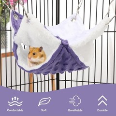 7.9×7.9Inch Guinea Pig Hammock, Rat Hammock & Ferret Hammock for Cage – Small…