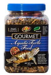Zoo Med Gourmet Aquatic Turtle Pellets Blended Dried Shrimp Mealworms Food 6 oz