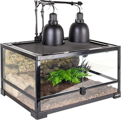 Reptile Light Fixture 2 Packs 5.5 Inch Deep Dome Lamp Cap, Optical Reflection Co