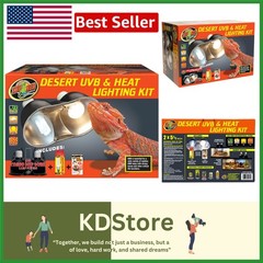 Compact Dual Kit with UVB & Heat Lighting for Tropical Reptiles, 13W