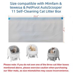 80pc Pet Pivot Litter Box Bags for Autoscooper 11 Petpivot Automatic Litter B