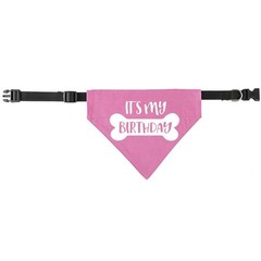 Dog Birthday Bandana Collar Adjustable Pet Scarf with Quick Release Buckle