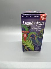 GE Reptile Rays Nighttime Heat Light Warmth 60 Watts Nib