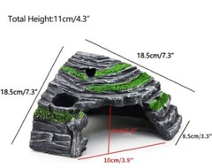 Reptile Hideout Caves Turtle Ramp Basking Platform Habitat Shelter Decor Humidif